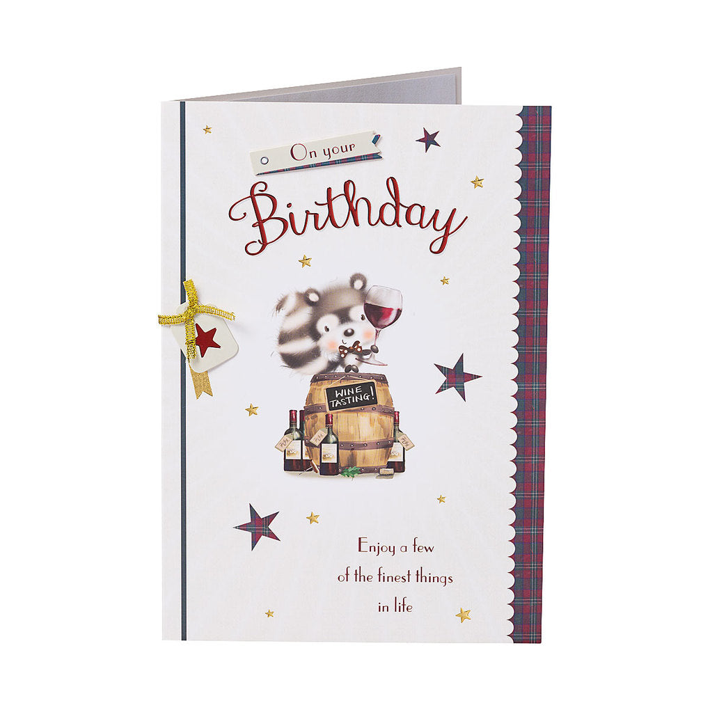 Cute Squirrel Male Open Birthday Card