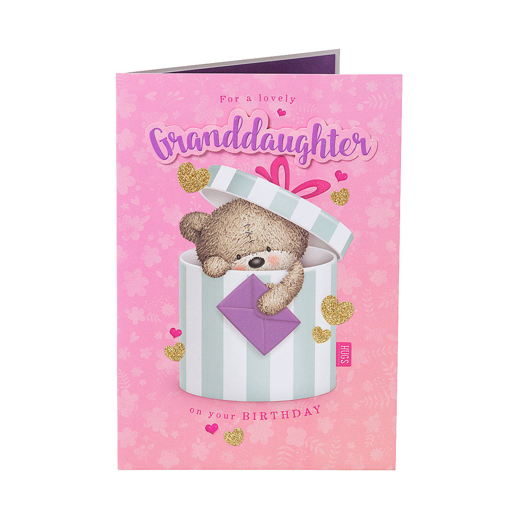 Cute Bear Granddaughter Birthday Card