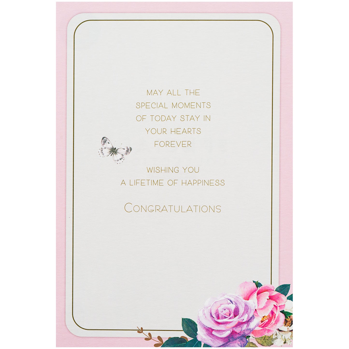 Traditional Wish Wedding Day Card