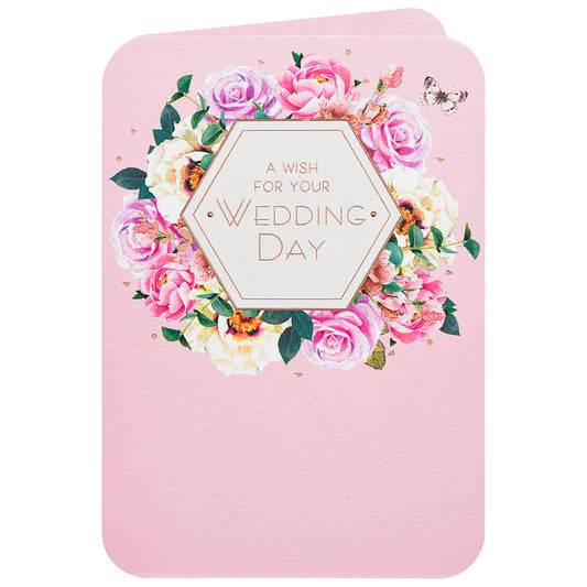 Traditional Wish Wedding Day Card