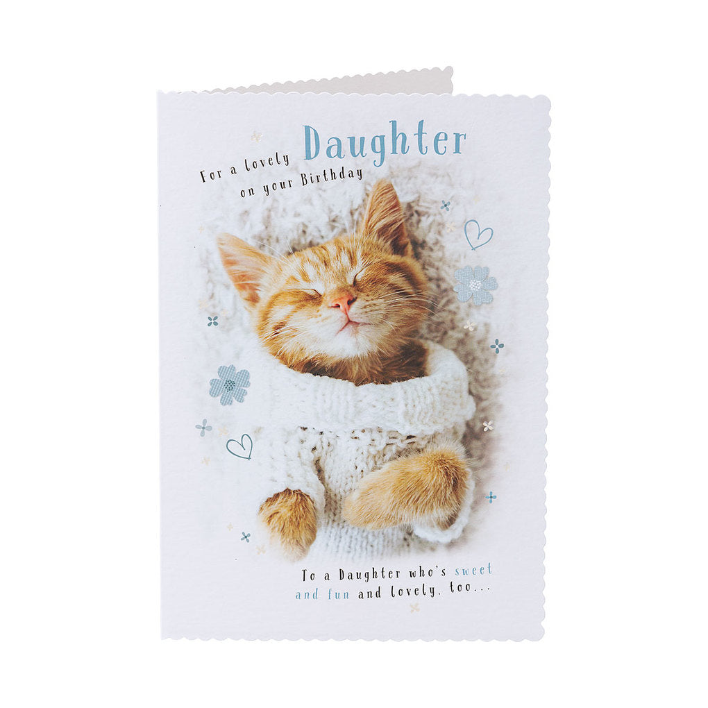 Cute Kitten Daughter Birthday Card