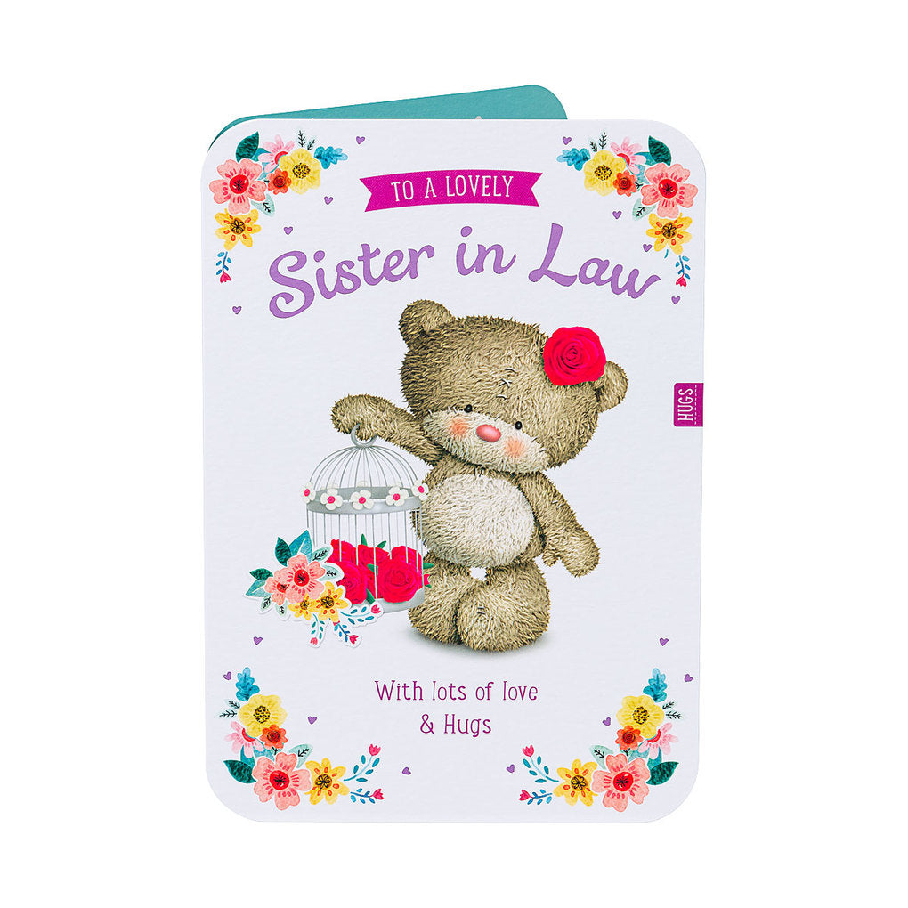 Cute Lovely Sister In Law Birthday Card
