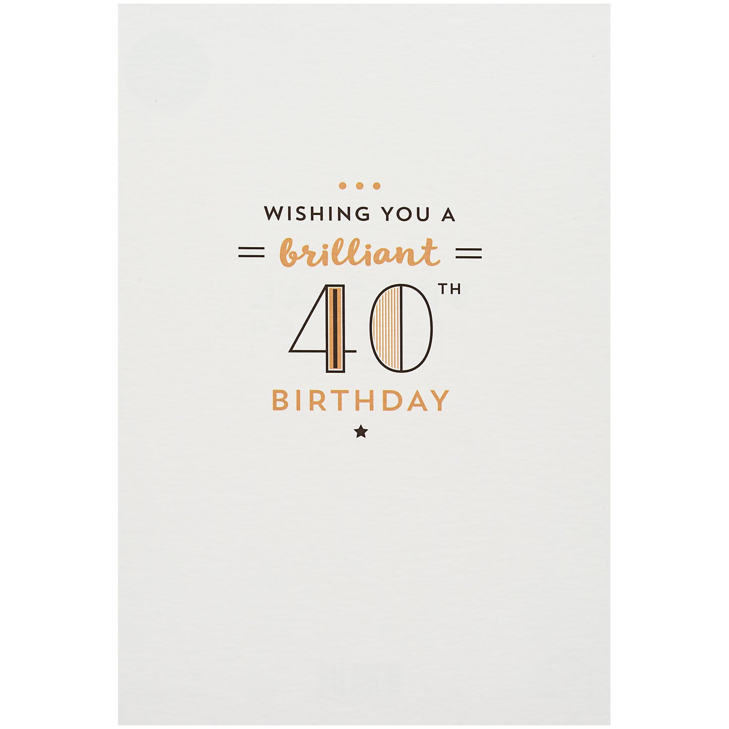 Funny 40th Birthday Card