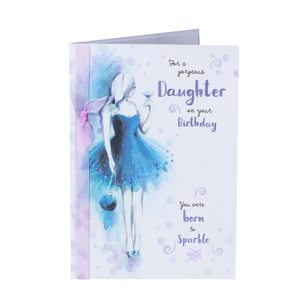 Traditional Gorgeous Daughter Birthday Card