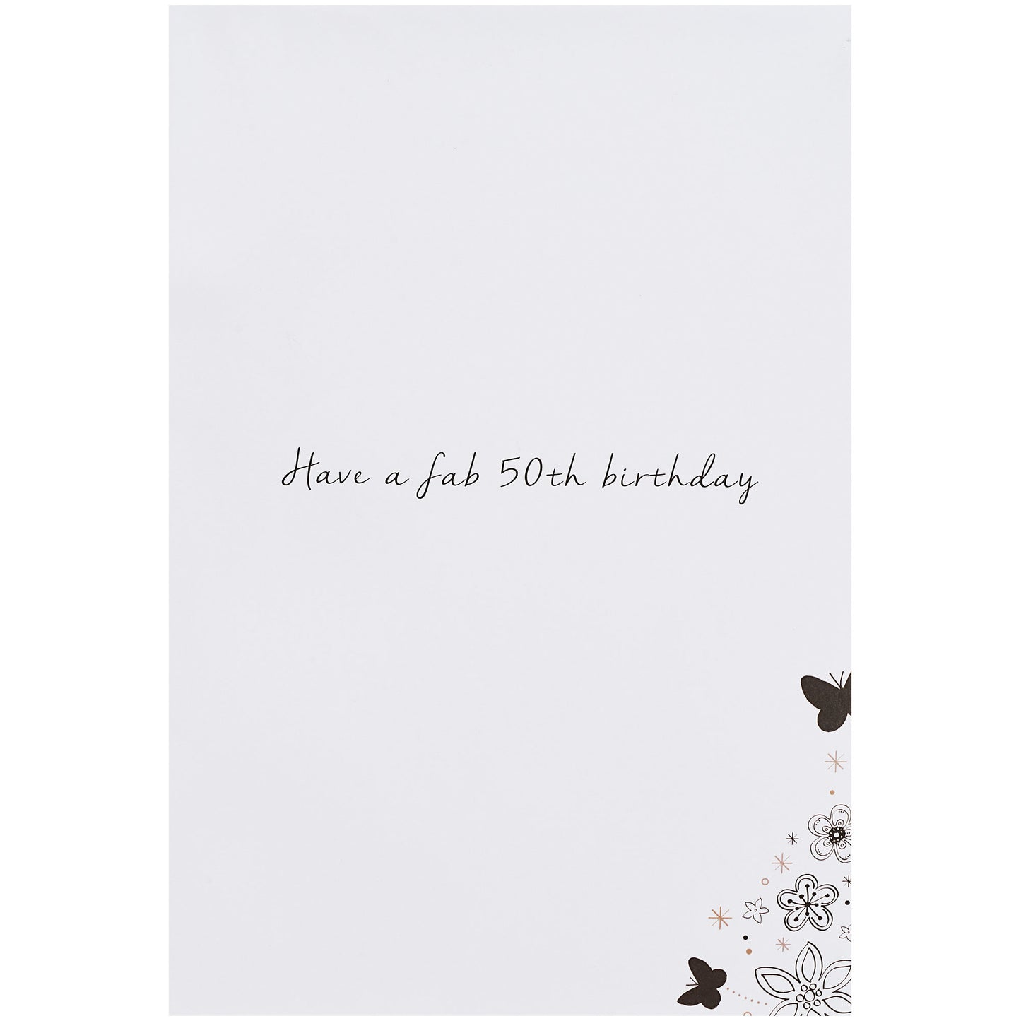 Traditional Fabulous 50th Birthday Card