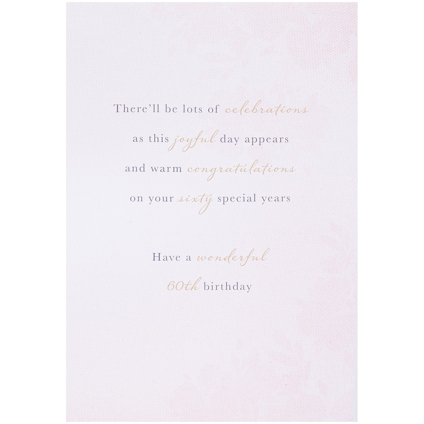 Happy 60th Birthday Card