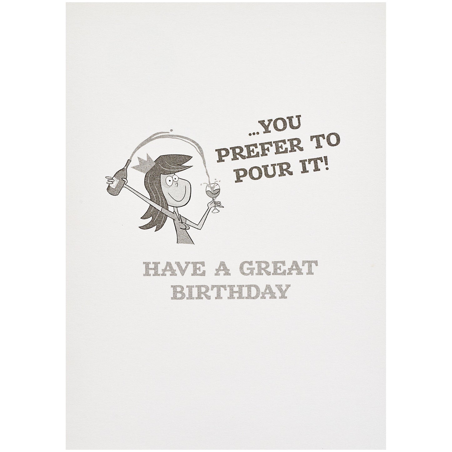 Funny Birthday Card Bottled Up Girl