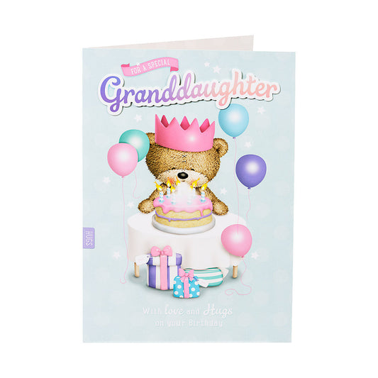 Traditional Birthday Card Granddaughter