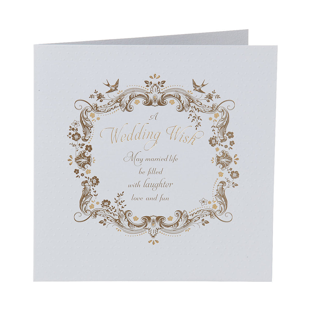 Traditional Wedding Wish Card