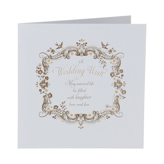 Traditional Wedding Wish Card