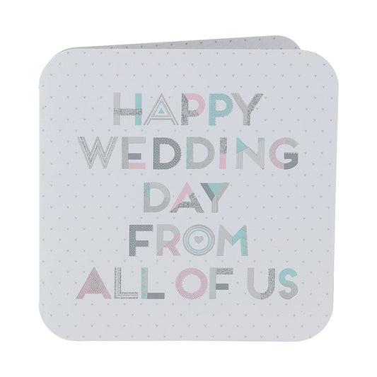 Traditional From All Of Us Wedding Card