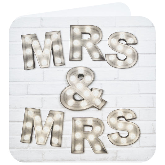 Traditional Mr & Mrs Wedding Day Card