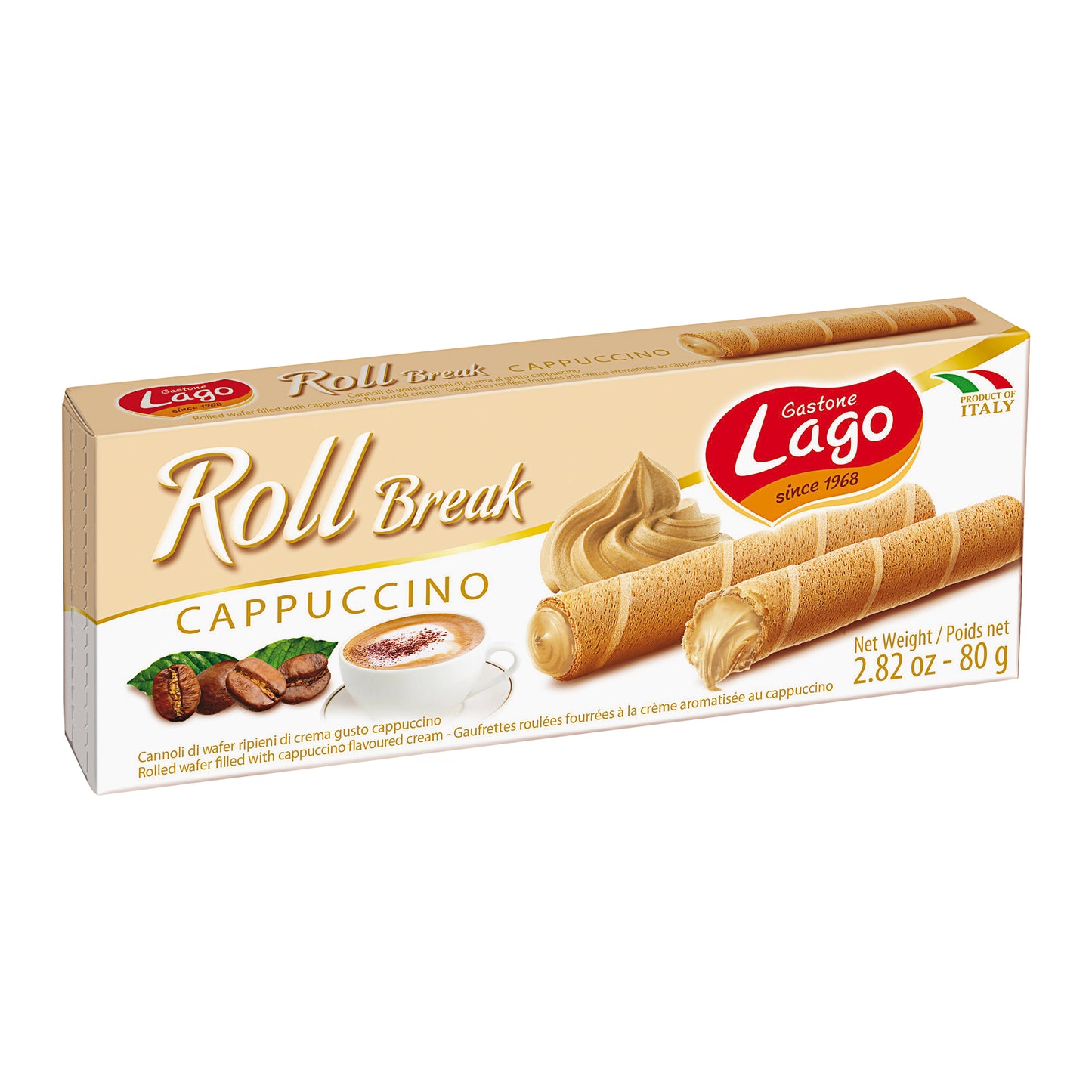 Gastone Lago Roll Break Cappuccino 80g
