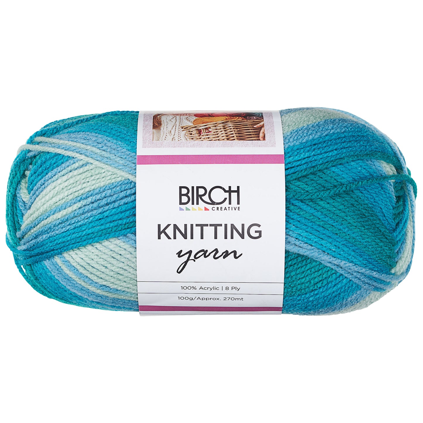 Ocean Dream Birch Yarn Acrylic 100 Gram Ball
