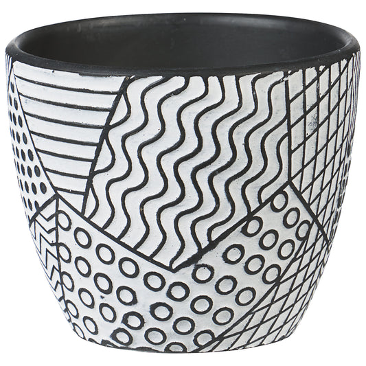 Abstract Look Terracotta Planter Small