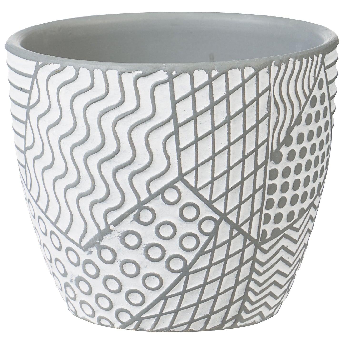 Abstract Look Terracotta Planter Small