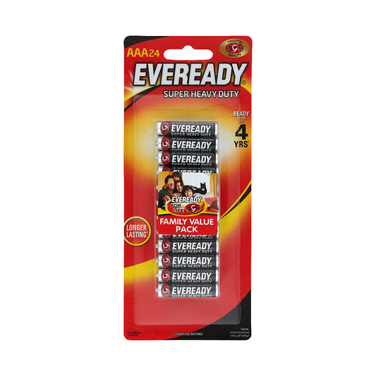 Eveready Super Heavy Duty AAA Batteries 24pk