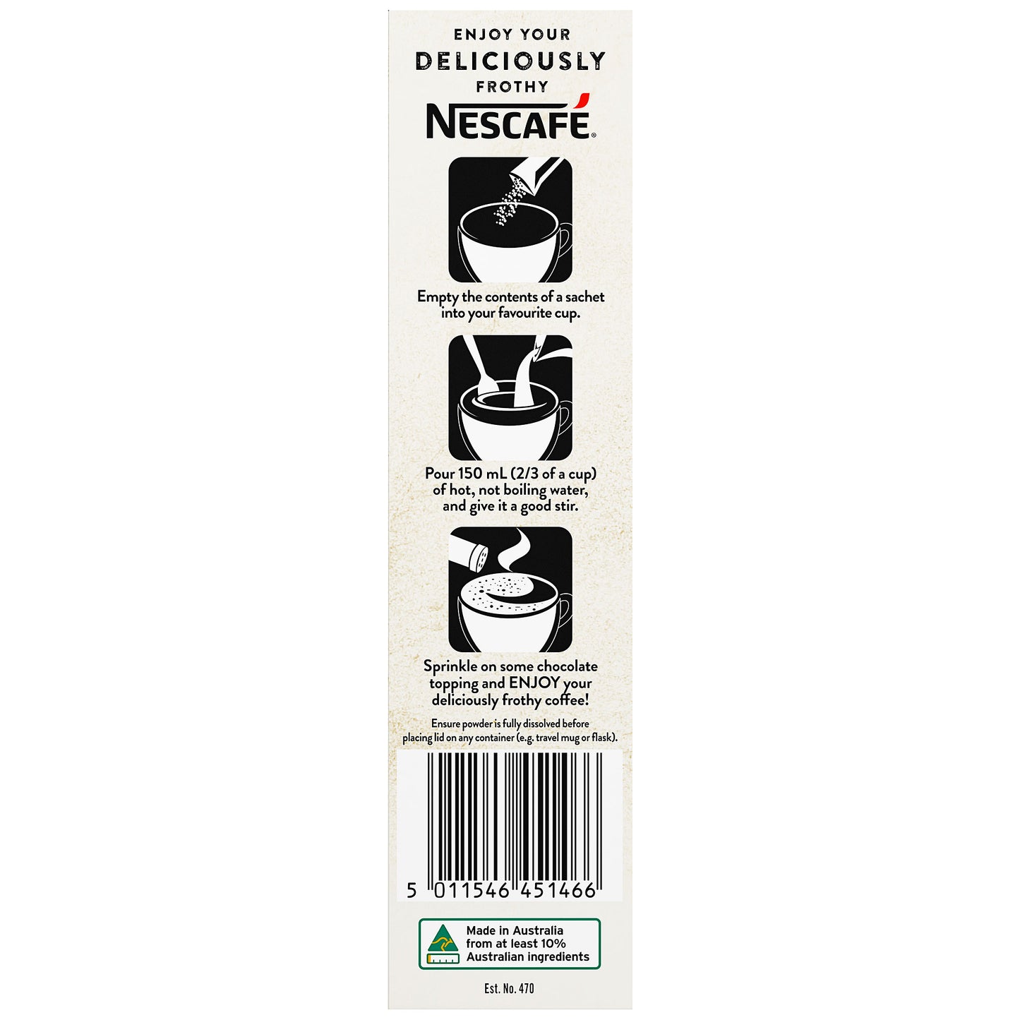 Nescafé Cappuccino Sachets 10pk