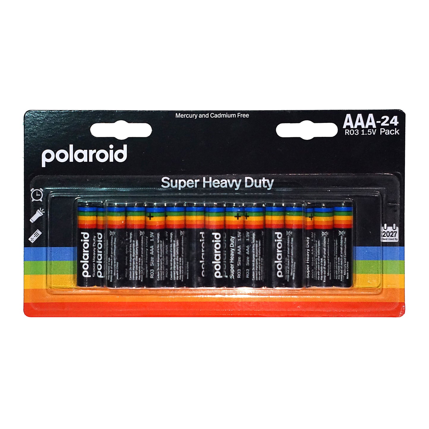 Polaroid Heavy Duty AAA Batteries 24pk