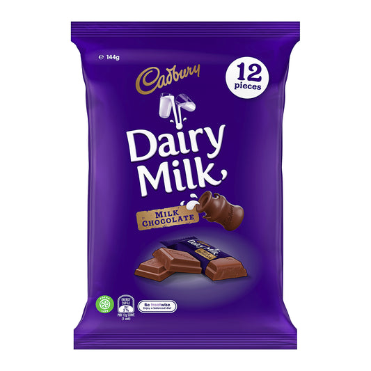 Cadbury Dairy Milk Chocolate Sharepack 12pk 144g