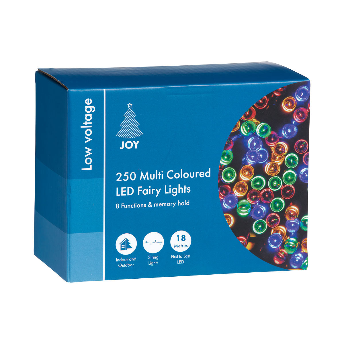 Low Voltage LED Fairy Lights Coloured 250pk The Reject Shop