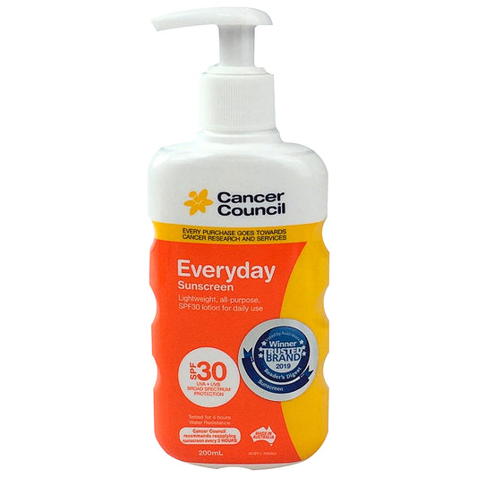 Cancer Council Everyday Sunscreen Spf 30+ 200ml