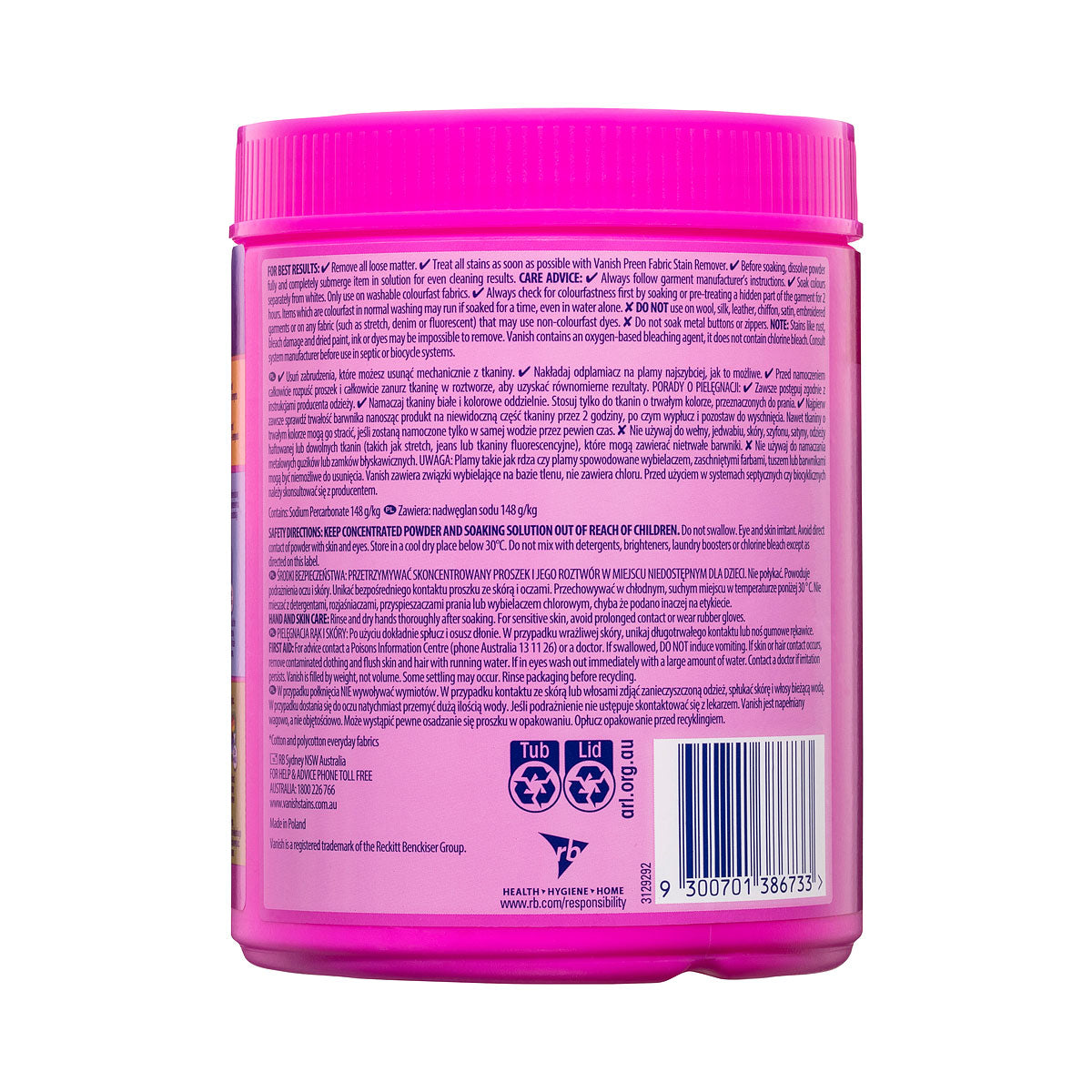 Vanish Stain Remover 1kg