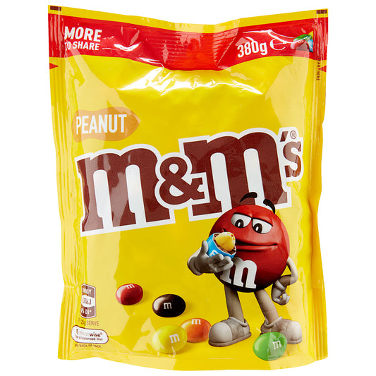 M&M's Peanut Milk Chocolate Share Bag 380g