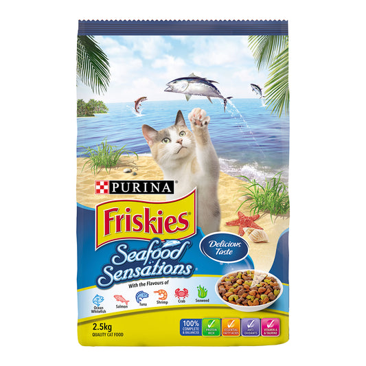 Friskies Dry Cat Food Seafood Sensation 2.5kg