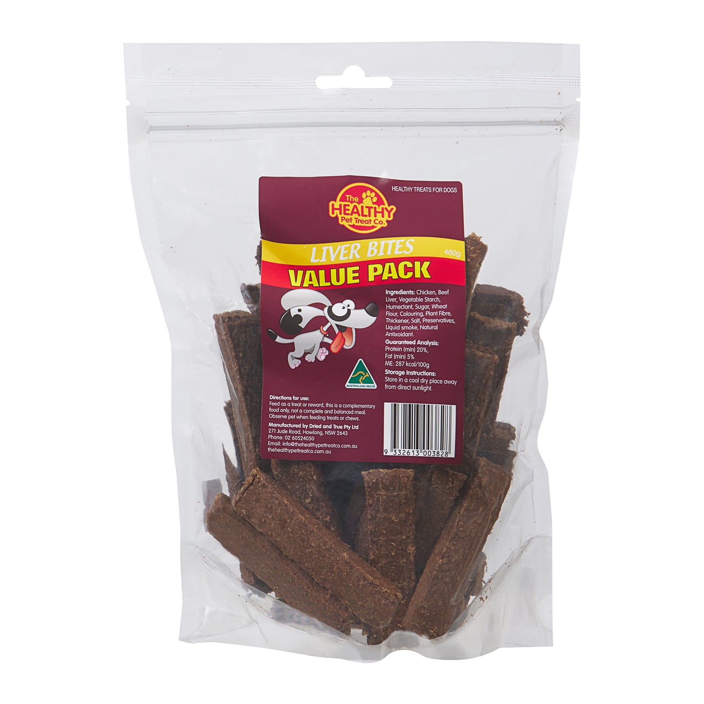 The Healthy Pet Treat Co. Liver Bites 460g