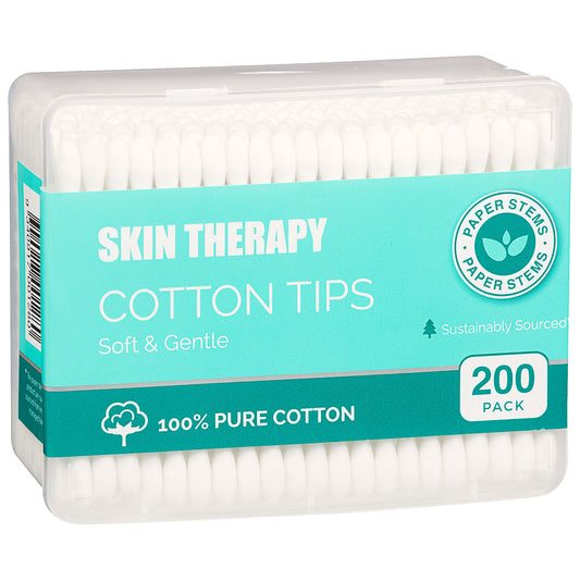 Skin Therapy Paper Stemmed Cotton Tips 200pk