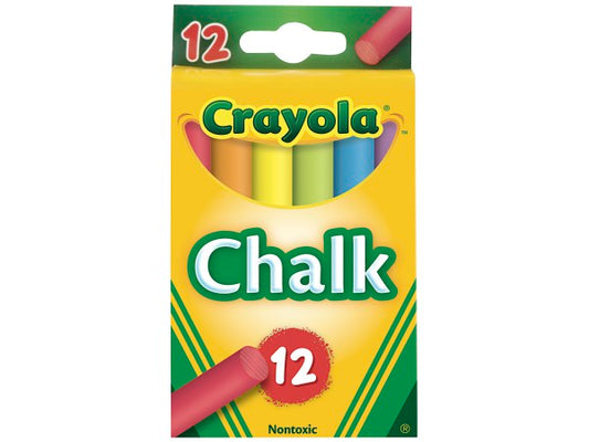 Crayola Coloured Chalk 12pk