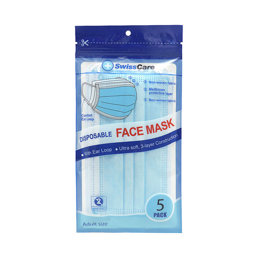 SwissCare Disposable Masks 5pk