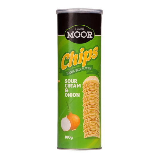 Moor Cream & Onion Potato Chips 160g