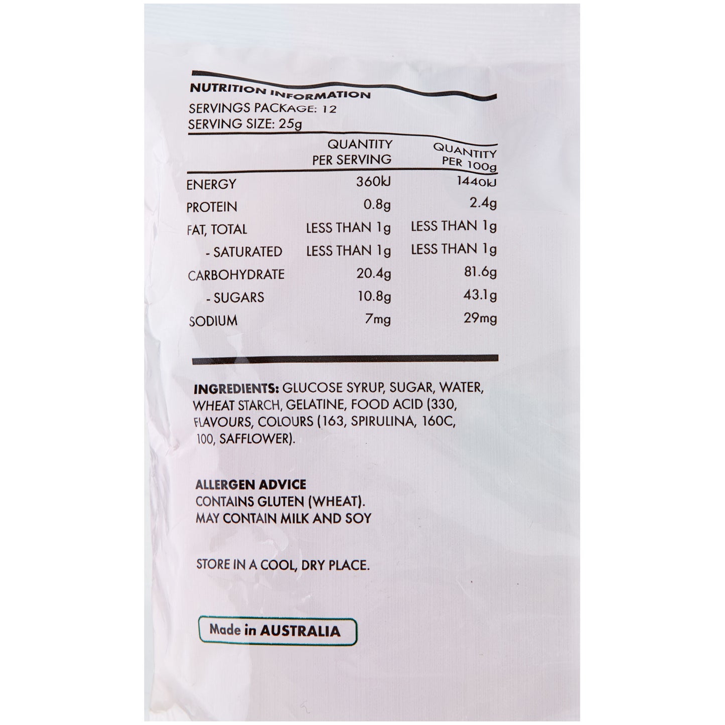 Candy Corner Fruity Jubes 300g