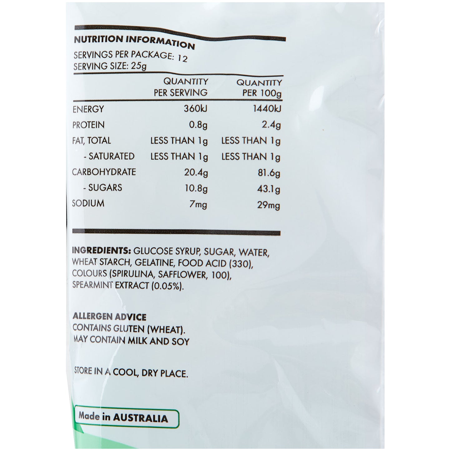 Candy Corner Spearmint Leaves 300g