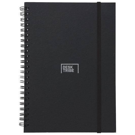 Desk Tribe Hard Cover A5 Notebook Black