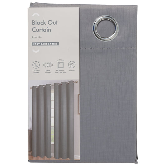 Block Out Curtain Grey 2.1x1.2m