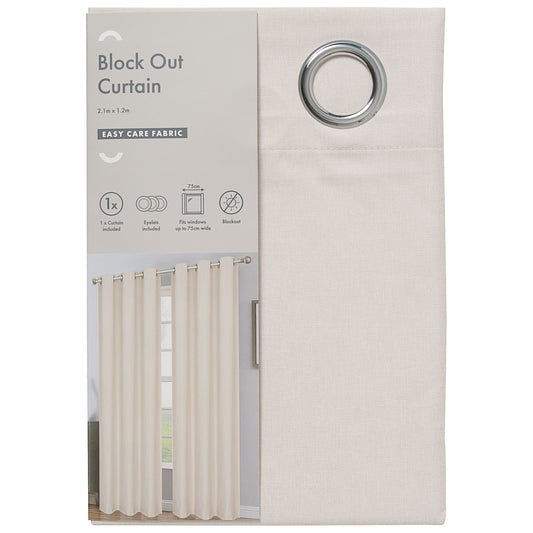 Block Out Curtain Natural 2.1x1.2m