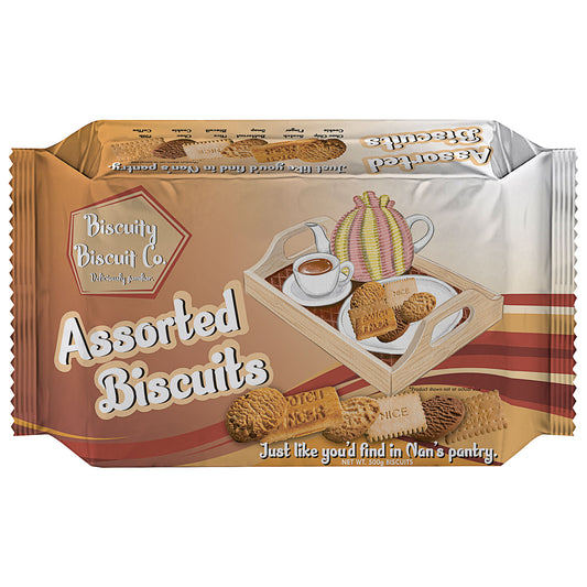 Biscuity Biscuit Co Assorted Biscuits 500g