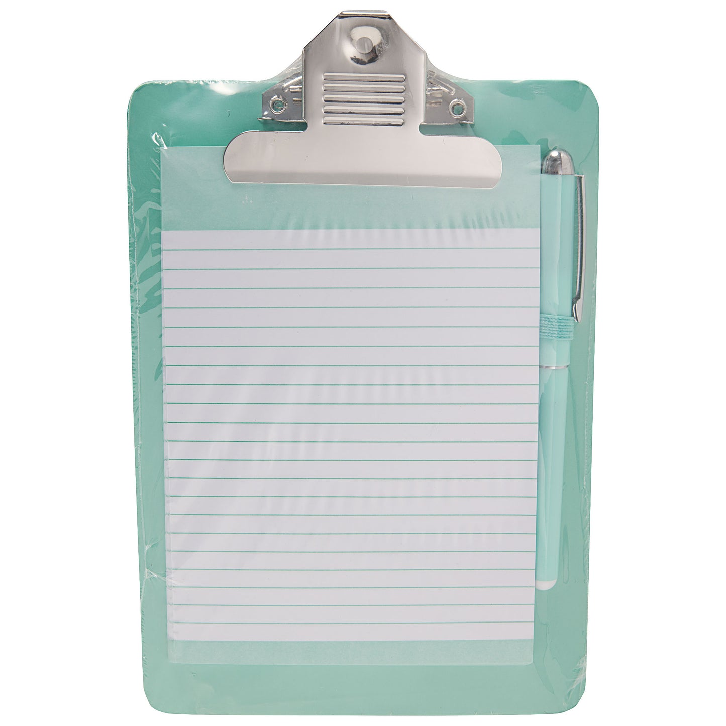 Memo Clipboard With Pad And Pen Aqua