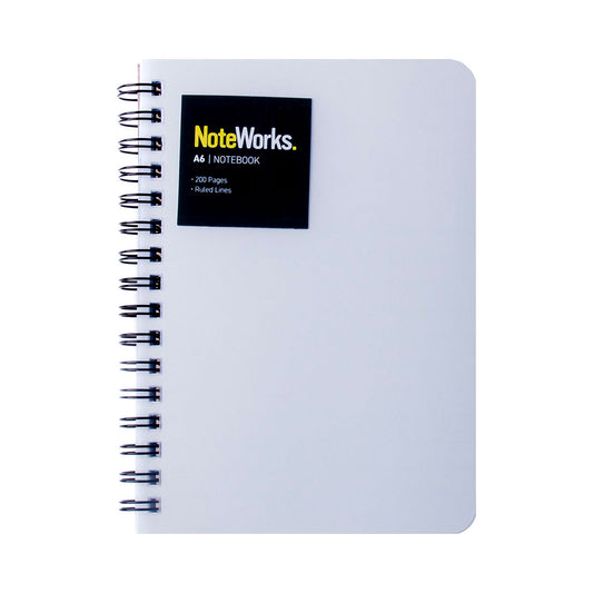 NoteWorks Note Book Transparent A6 200 Pages