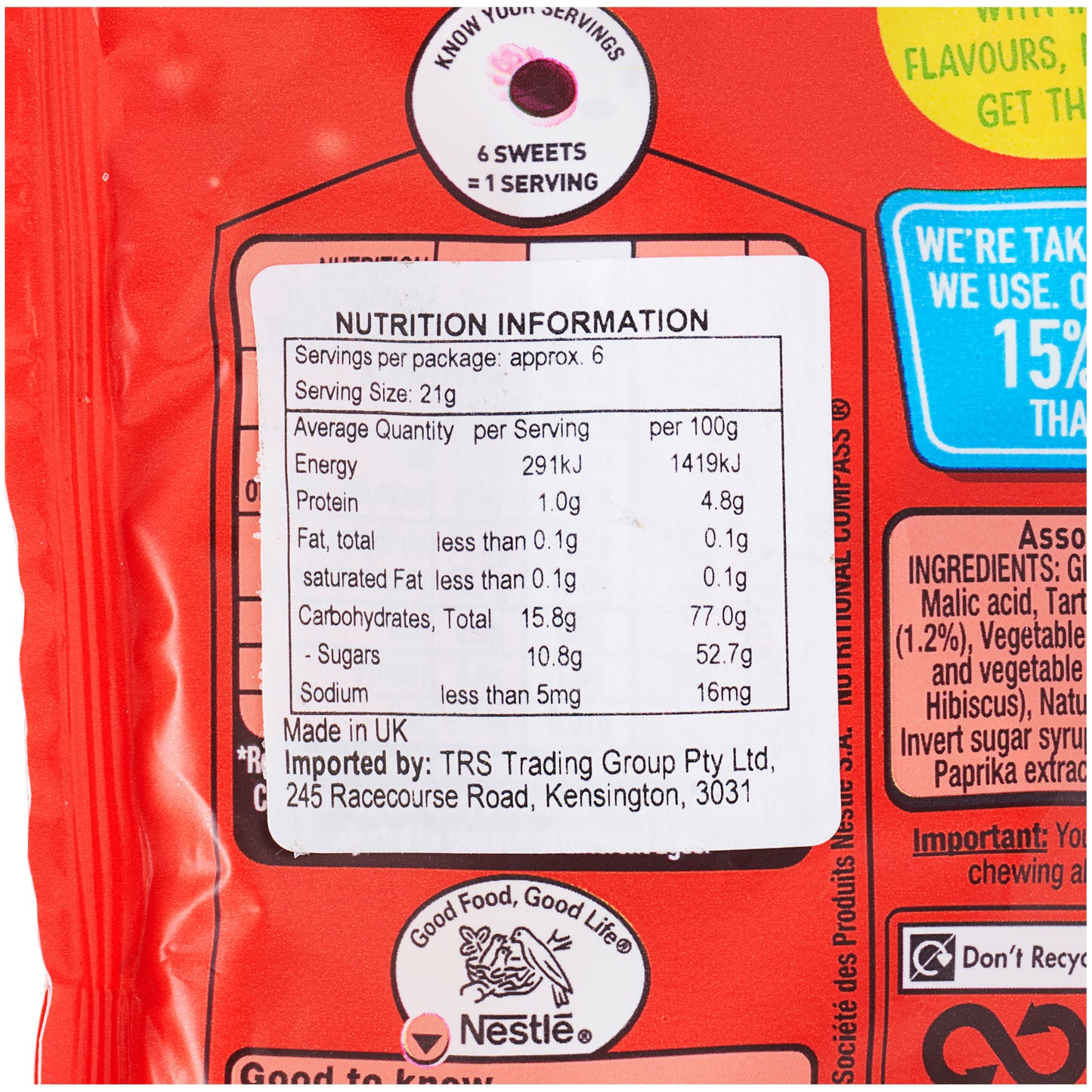 Rowntree's Randoms Squish'ems Bag 140g