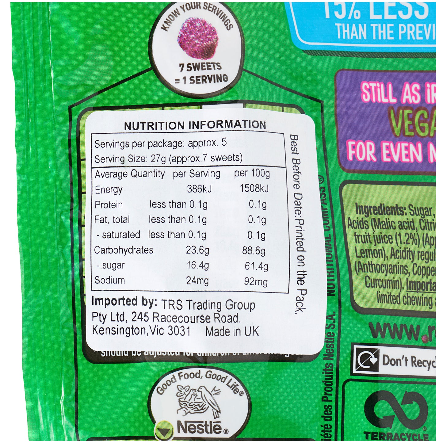 Rowntree's Fruit Pastilles Bag 150g