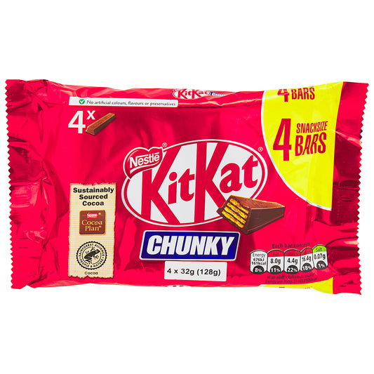 Nestle Kit Kat Chunky 4 Bars 128g