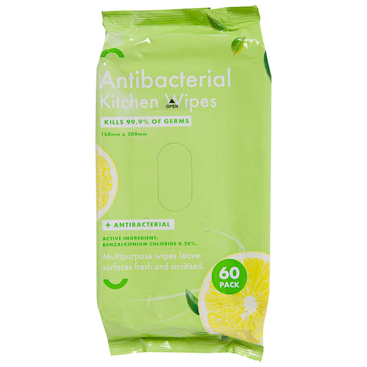 Antibacterial Kitchen Wipes 60pk