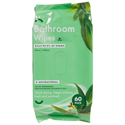 Bathroom Wipes 60pk