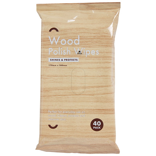 Wood Polish Wipes 40pk