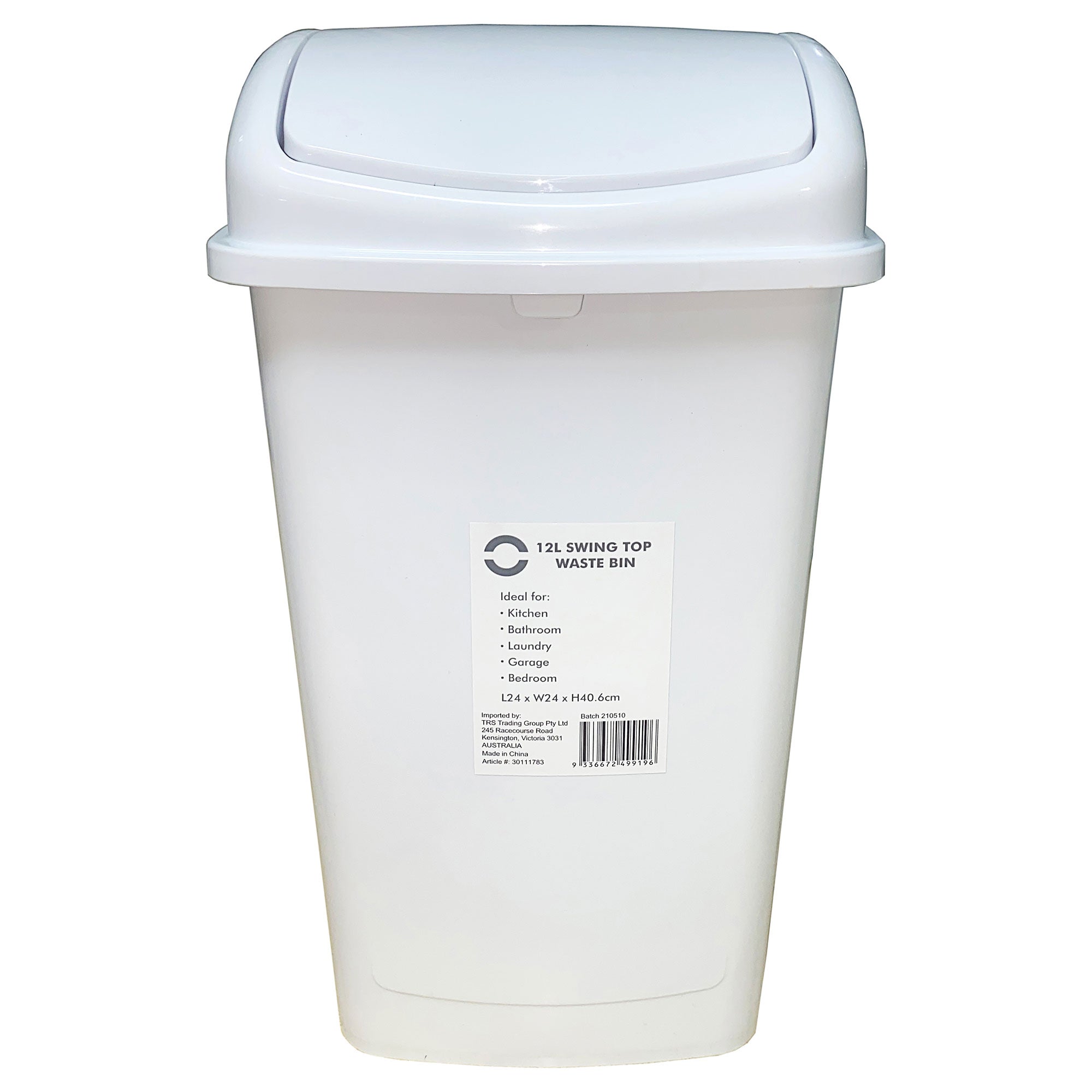 Swing Top Bin 12L The Reject Shop