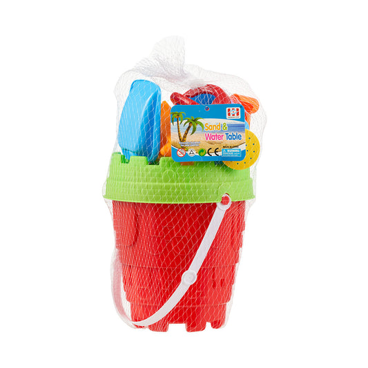 9pc Sand Castle Bucket 18cm Set